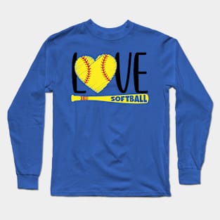 Love Softball Long Sleeve T-Shirt